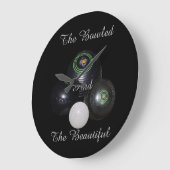 De wandelaar Bowls heeft een mooie grote wandklok. Grote Klok (Hoek)