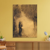 De wandelaar canvas afdruk (Insitu (Woonkamer))