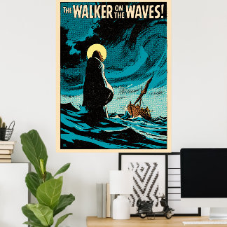 De Wandelaar op de Golven Poster