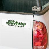 De wandelaars doen het in de Bossen Bumpersticker (Op Truck)