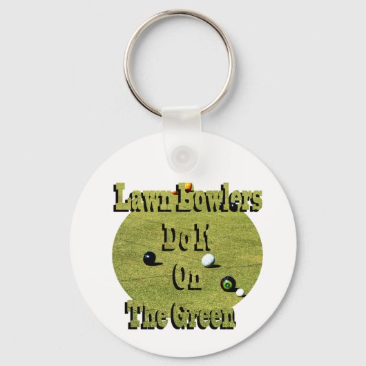 De wandelaars doen het op de groene, grappige sleu sleutelhanger (Voorkant)