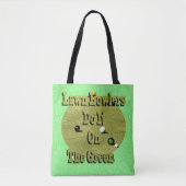 De wandelaars doen het op groen, grappig tote bag (Voorkant)