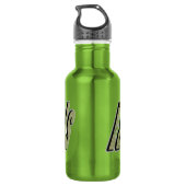 de wandelbramen Logo op groen, Waterfles (Achterkant)