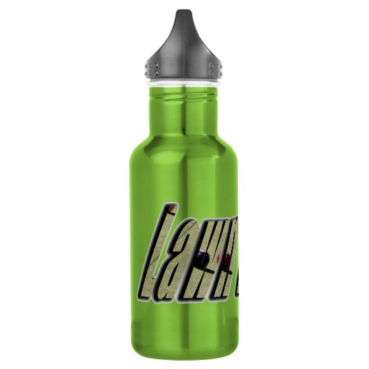 de wandelbramen Logo op groen, Waterfles (Links)