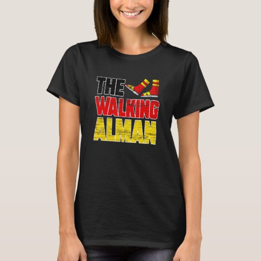 De Wandelende Alman Duits Typisch Duits T-shirt (Voorkant)