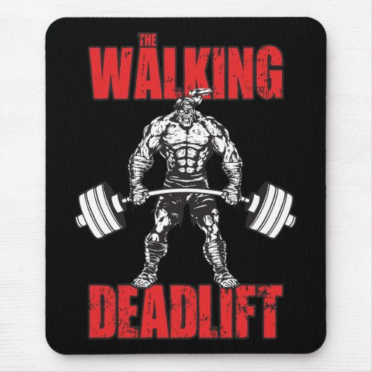 De Wandelende Deadlift - Zombie Workout Muismat (Voorkant)