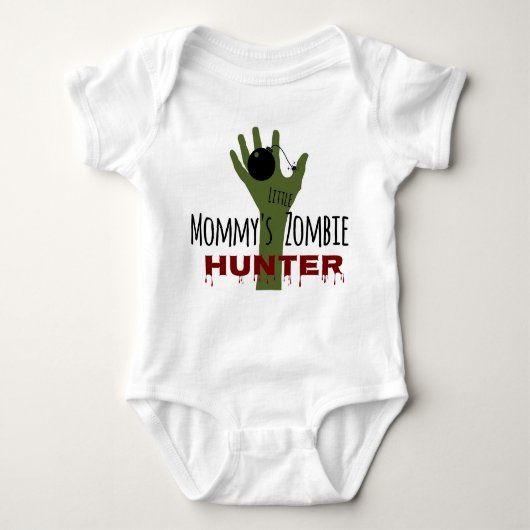 De Wandelende dode Baby van mama's kleine Zombie-j Romper (Voorkant)
