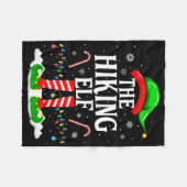 De Wandelende Elf Kerstmis Grappige Matching Famil Fleece Deken (Voorkant (Horizontaal))