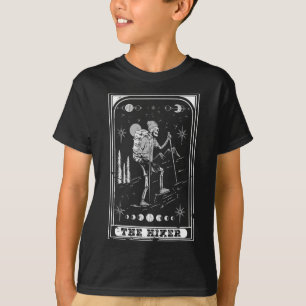 De Wandelende Goth-skelet Tarotkaart Natuur Hallow T-shirt