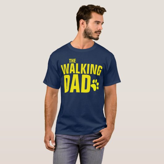 De wandelende hond pap t-shirt (Voorkant volledig)