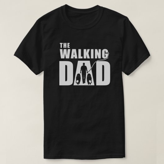 De Wandelende Newfoundlander Vader T-shirt (Design voorkant)