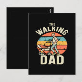 de wandelende papa briefkaart (Voorkant / Achterkant)
