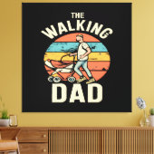 de wandelende papa canvas afdruk (Insitu (Woonkamer))