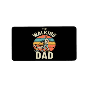 de wandelende papa etiket