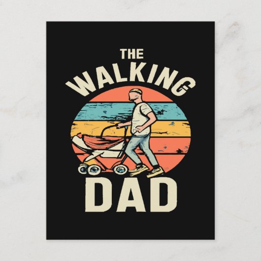 de wandelende papa informatiekaartje (Voorkant)
