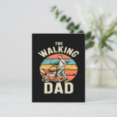 de wandelende papa informatiekaartje (Staand voorkant)