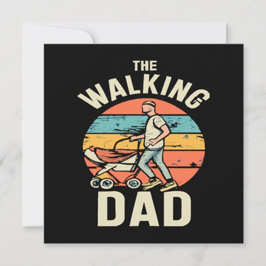 de wandelende papa kaart (Voorkant)