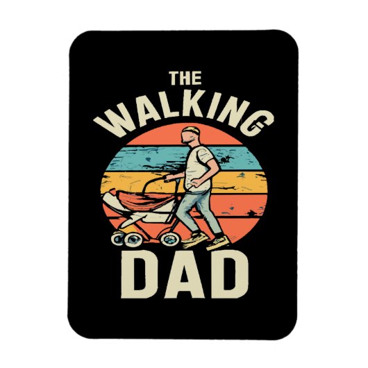 de wandelende papa magneet (Verticaal)