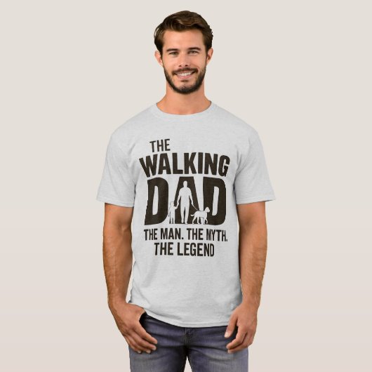 De wandelende vader - Het Man, de mythe, de legend T-shirt (Voorkant volledig)