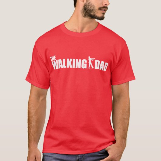 De wandelende vader Leuke Vaderdag T-shirt (Voorkant)