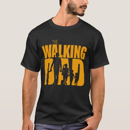 De wandelende vader t-shirt (Voorkant)
