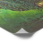 De wandeling in het bos door Henri Rousseau Post Poster (Hoek)