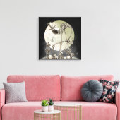 De wandeling (met maan) canvas afdruk (Insitu (Woonkamer))