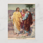 De wandeling naar emmaus briefkaart (Voorkant)