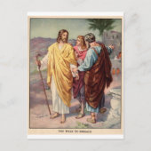 De wandeling naar emmaus briefkaart (Voorkant)