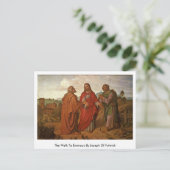 De wandeling naar Emmaus door Joseph van Fuhrich Briefkaart (Staand voorkant)