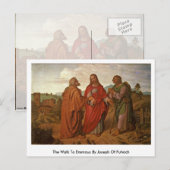 De wandeling naar Emmaus door Joseph van Fuhrich Briefkaart (Voorkant / Achterkant)