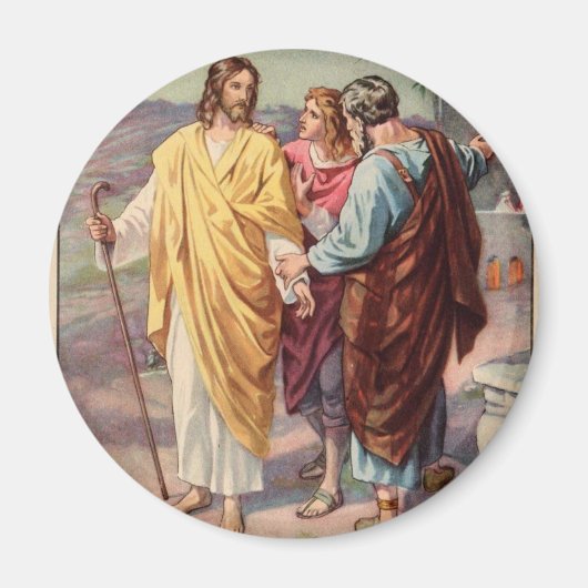 De wandeling naar emmaus magneet (Voorkant)