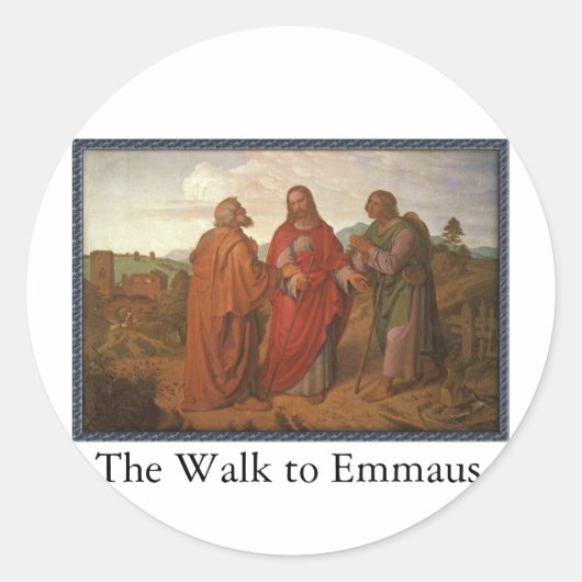 De wandeling naar Emmaus Stickers (Voorkant)