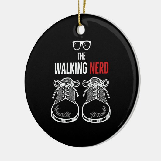 de wandelnerd keramisch ornament (Links)