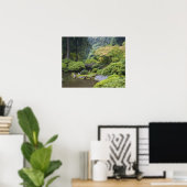 De Wandelvijver met Maanbrug Poster (Thuiskantoor)
