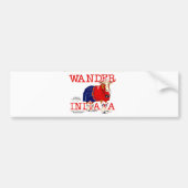 De Wander Indiana Cow Bumpersticker (Voorkant)
