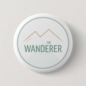 De Wanderer Ronde Button 5,7 Cm (Voorkant)