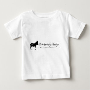 De Wandering Donkeys White Baby Logo T Shirten