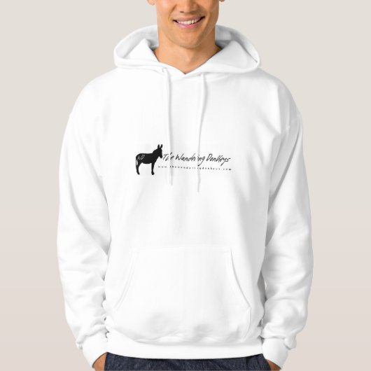 De Wandering Donkeys White Logo Hoodie S (Voorkant)