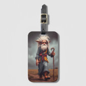 De Wandering Elf Wizard Bagagelabel (Voorkant (verticaal))