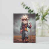 De Wandering Elf Wizard Briefkaart (Staand voorkant)