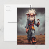 De Wandering Elf Wizard Briefkaart (Voorkant / Achterkant)