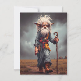 De Wandering Elf Wizard Briefkaart