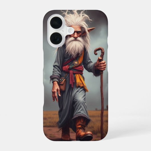 De Wandering Elf Wizard iPhone 16 Hoesje (Achterkant)