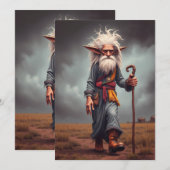 De Wandering Elf Wizard Kaart (Voorkant / Achterkant)