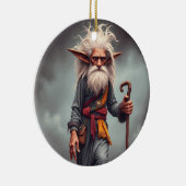 De Wandering Elf Wizard Keramisch Ornament (Rechts)