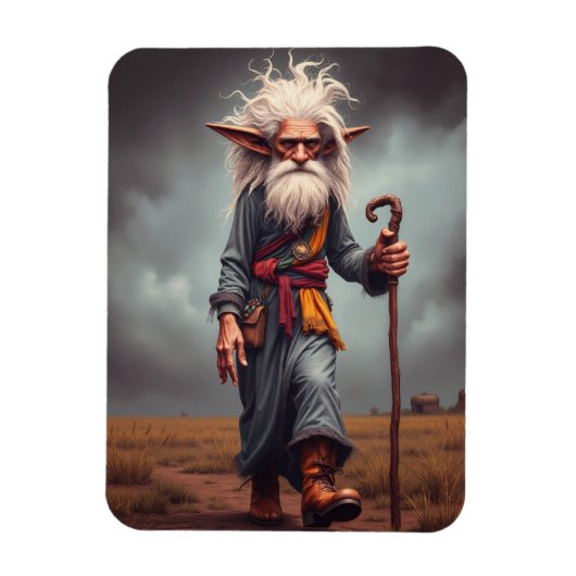 De Wandering Elf Wizard Magneet (Verticaal)