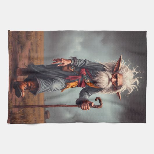 De Wandering Elf Wizard Theedoek (Horizontaal)