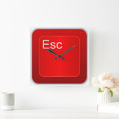 De wandklok van de Button van de Ontsnappende Comp (Huis)