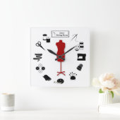 De wandklok van het label aanpassen (Huis)